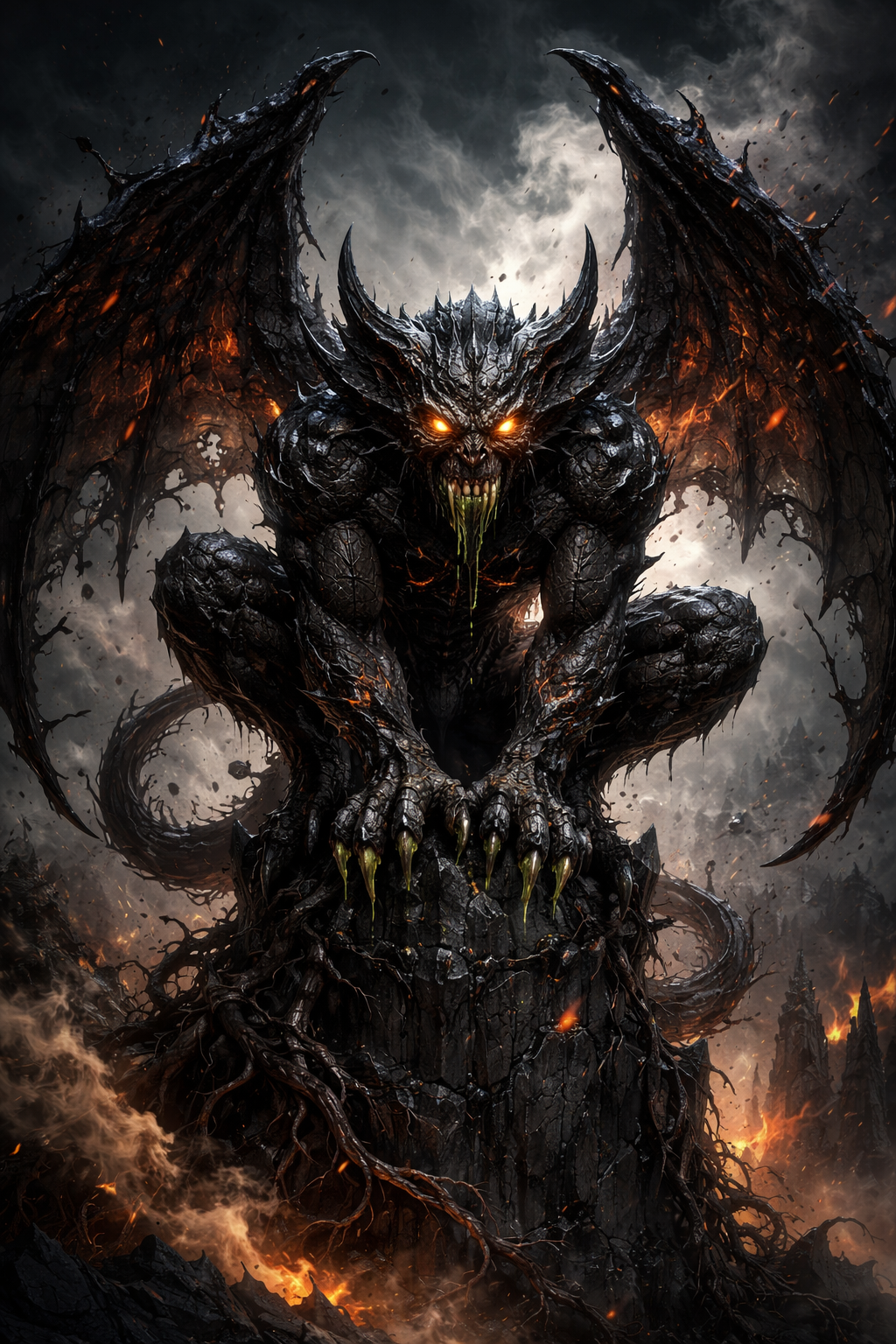 Pre-Conjure Demonic Gargoyle Hybrid